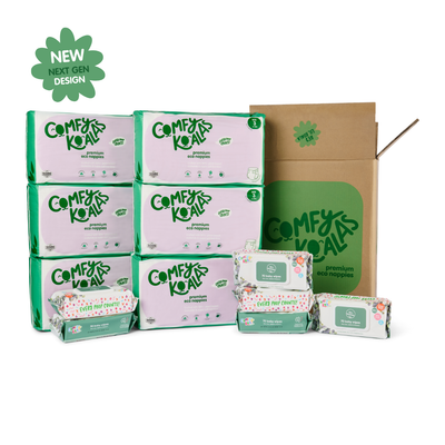 Eco Nappies & Baby Wipes Subscription - Monthly