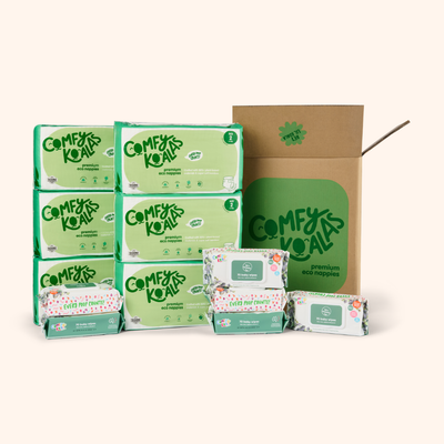 Eco Nappies & Baby Wipes Subscription - Monthly