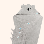 Lil Koala Eco Hooded Towel & Washcloth Set
