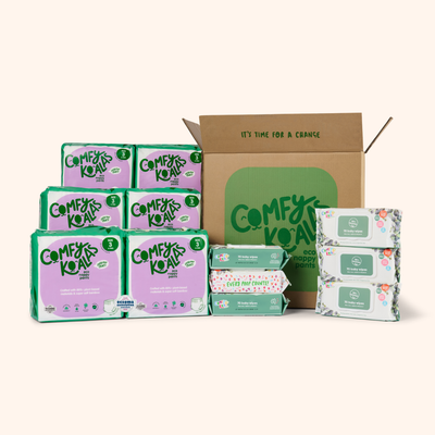 Eco Nappies & Baby Wipes Subscription - Monthly